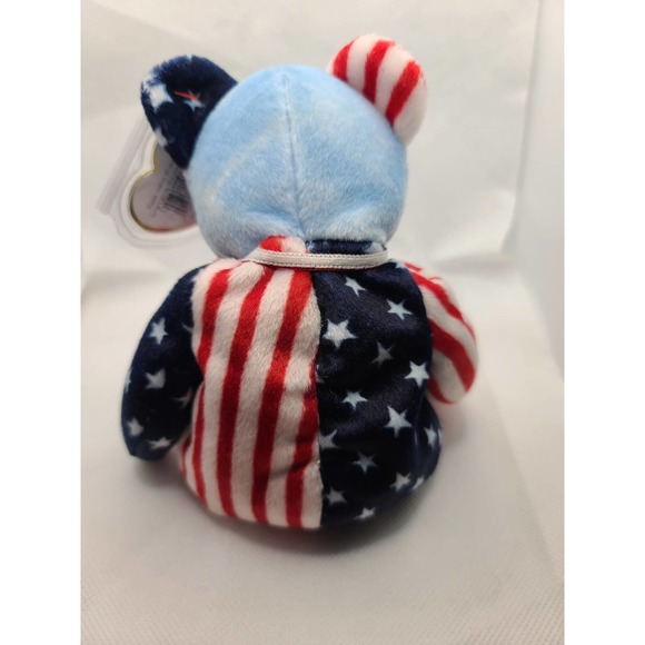 Ty Beanie Baby Spangle Blue Face Bear - Picture 3 of 8